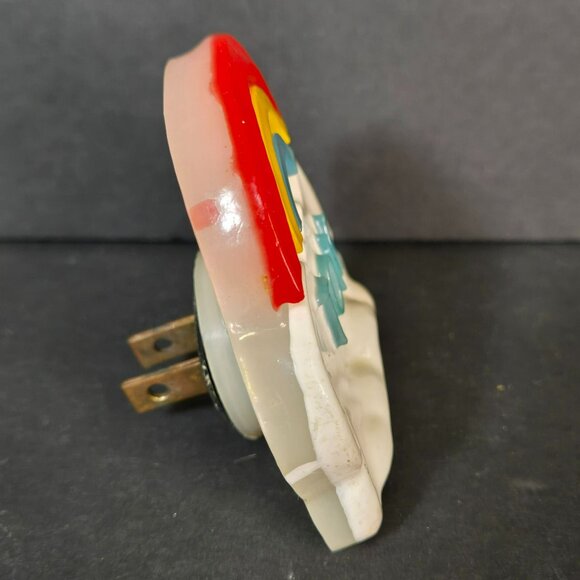 Vintage 80s Lucite Rainbow Night Light "Tom" Name Clouds Working Condition - Picture 2 of 11